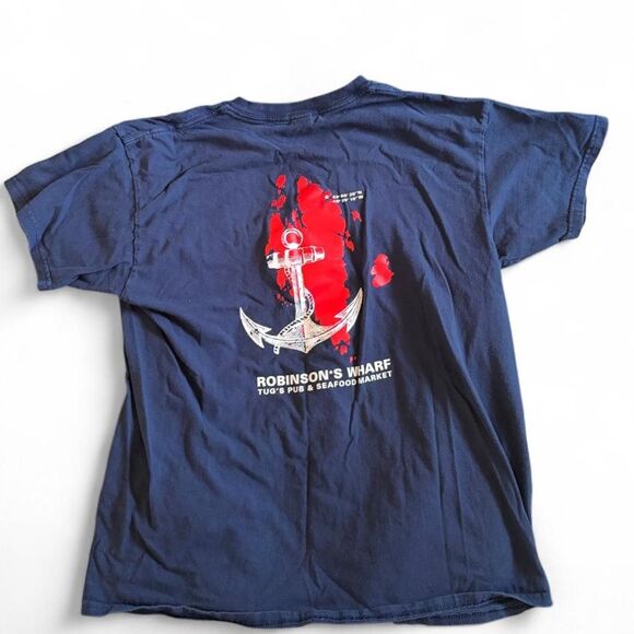 Gildan Tops - Gildan Women's Navy and Blue T-shirt
